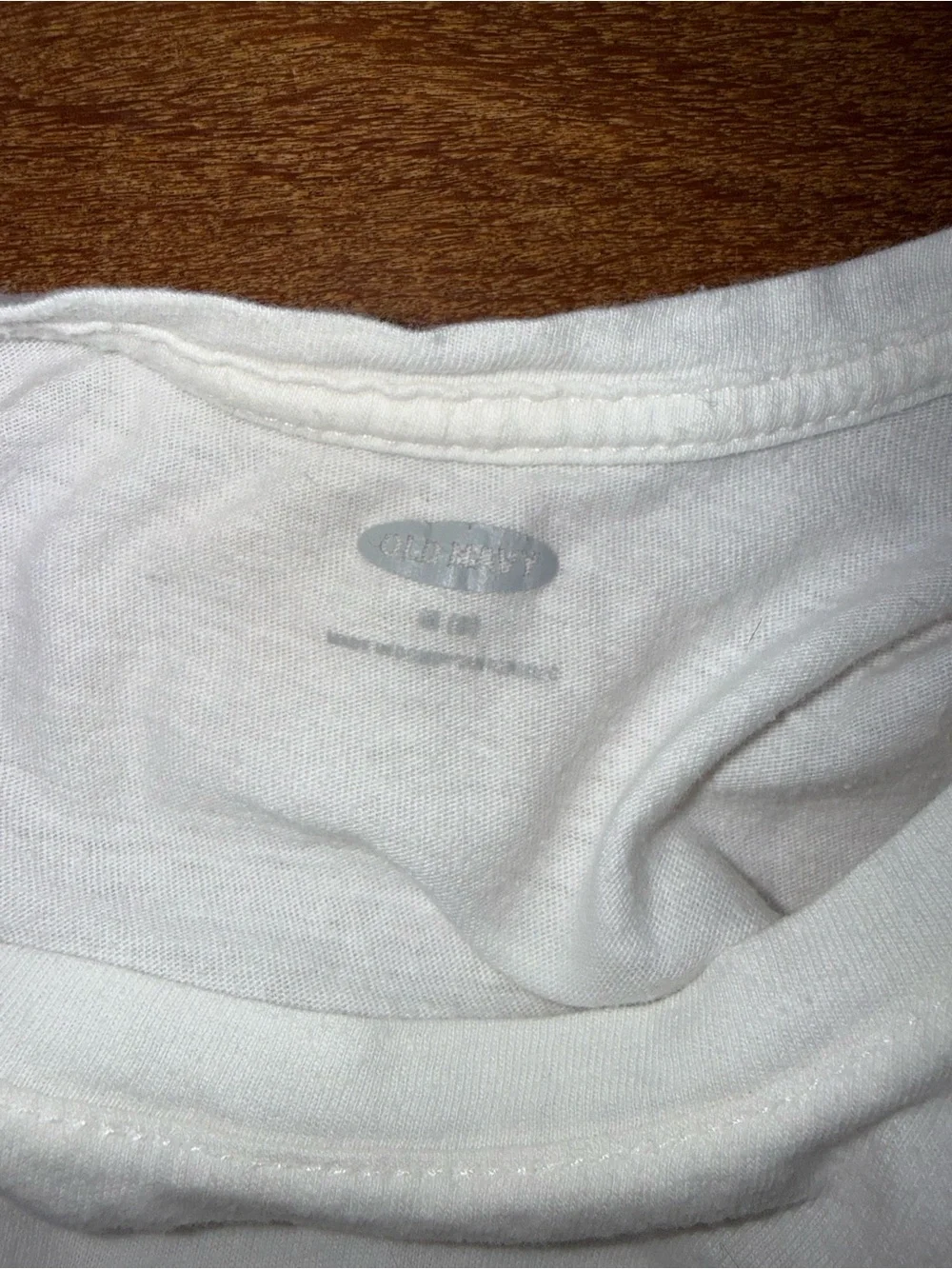 Old Navy White Short Sleeve Tee with Purple Pier Graphic